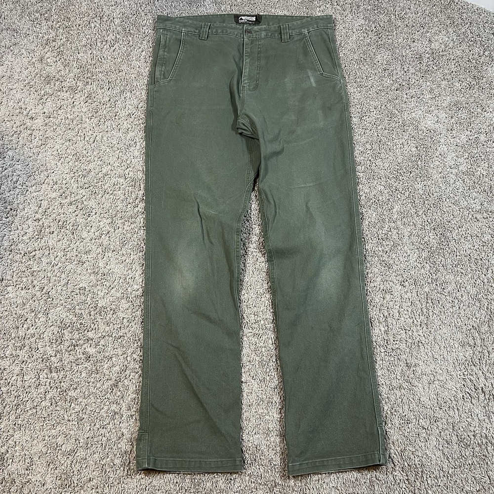 Mountain Khakis Mountain Pant Classic 36x34 (Actual) Green Cotton Blend Outdoor